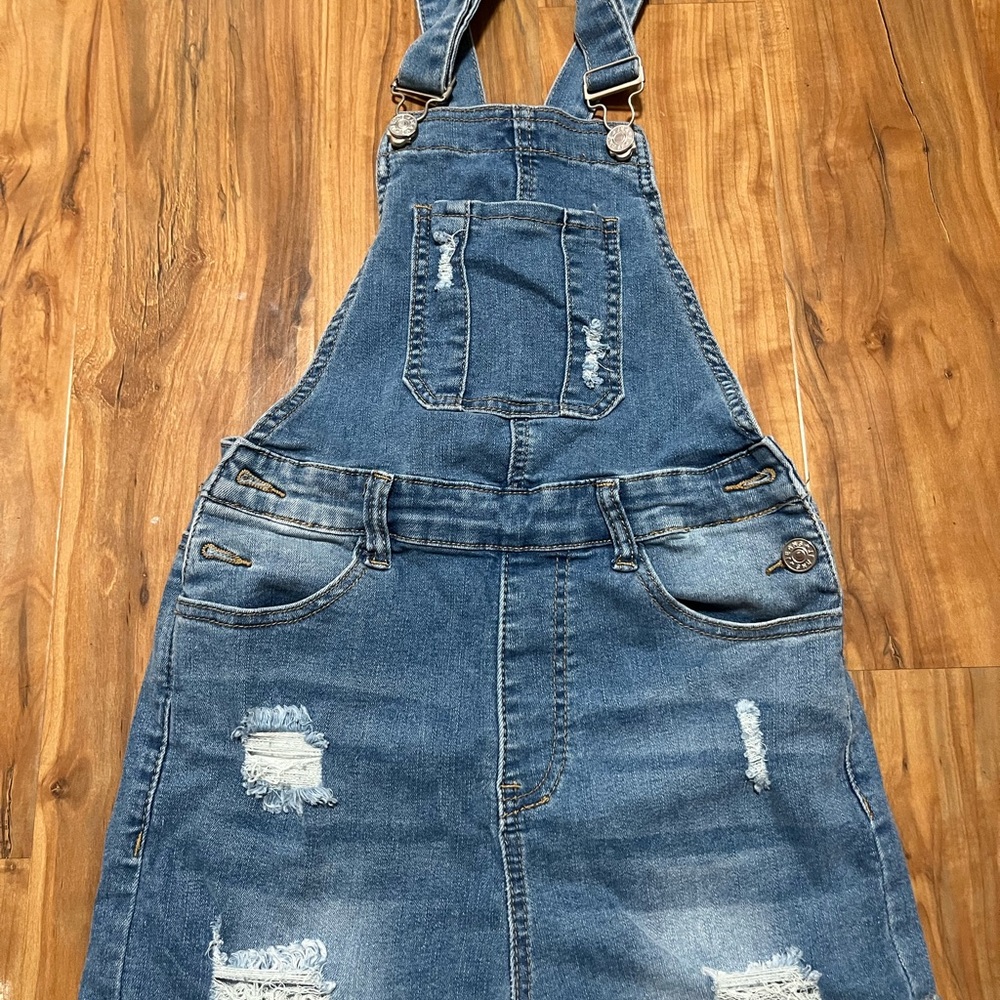Brandy Melville Blue Denim Kids Bodysuit
